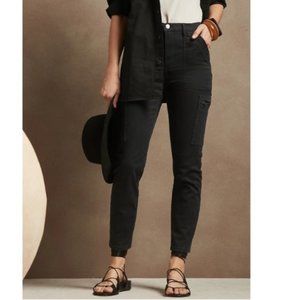 NWT Banana Republic Black High Rise Skinny Utility Zip Pocket Cargo Pants